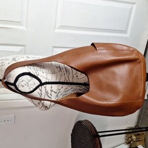 Madewell Brown Leather Shoulder Hobo Bag